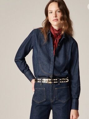 J.Crew Jules Tuxedo shirt